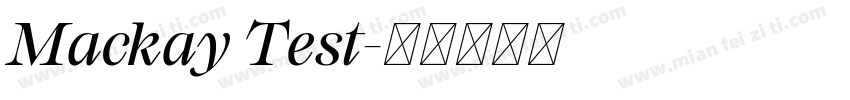 Mackay Test字体转换